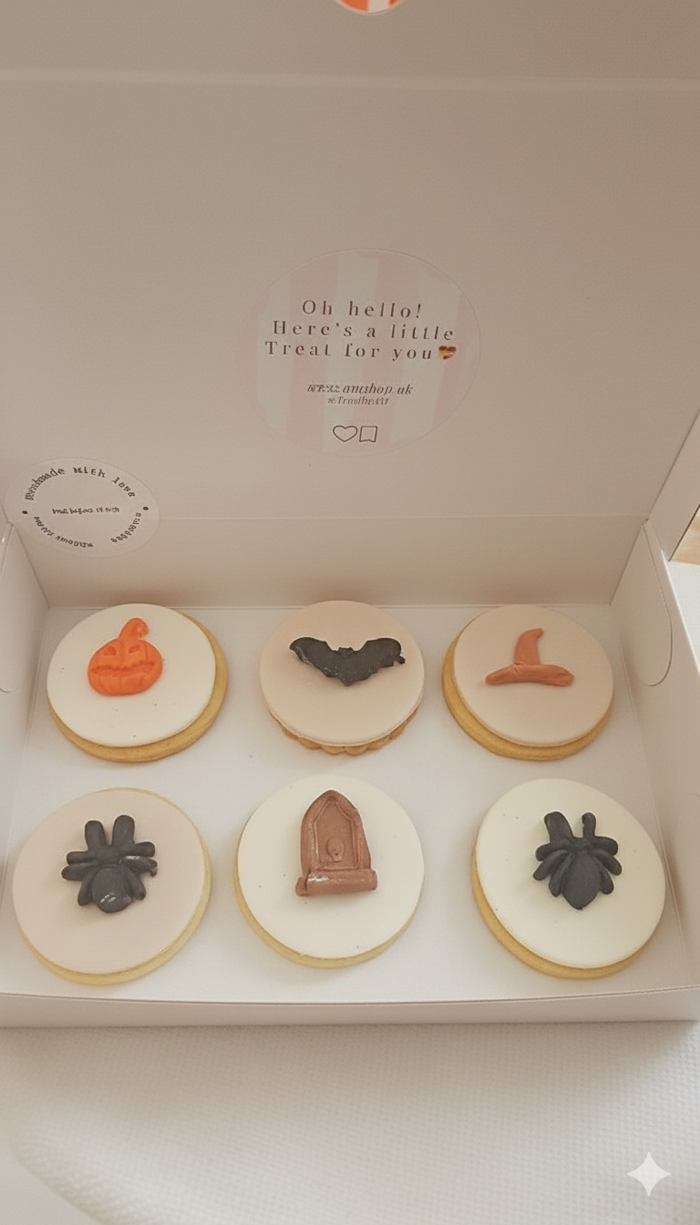 Halloween Fondant Cookie Box | Spooky & Sweet Letterbox Gift