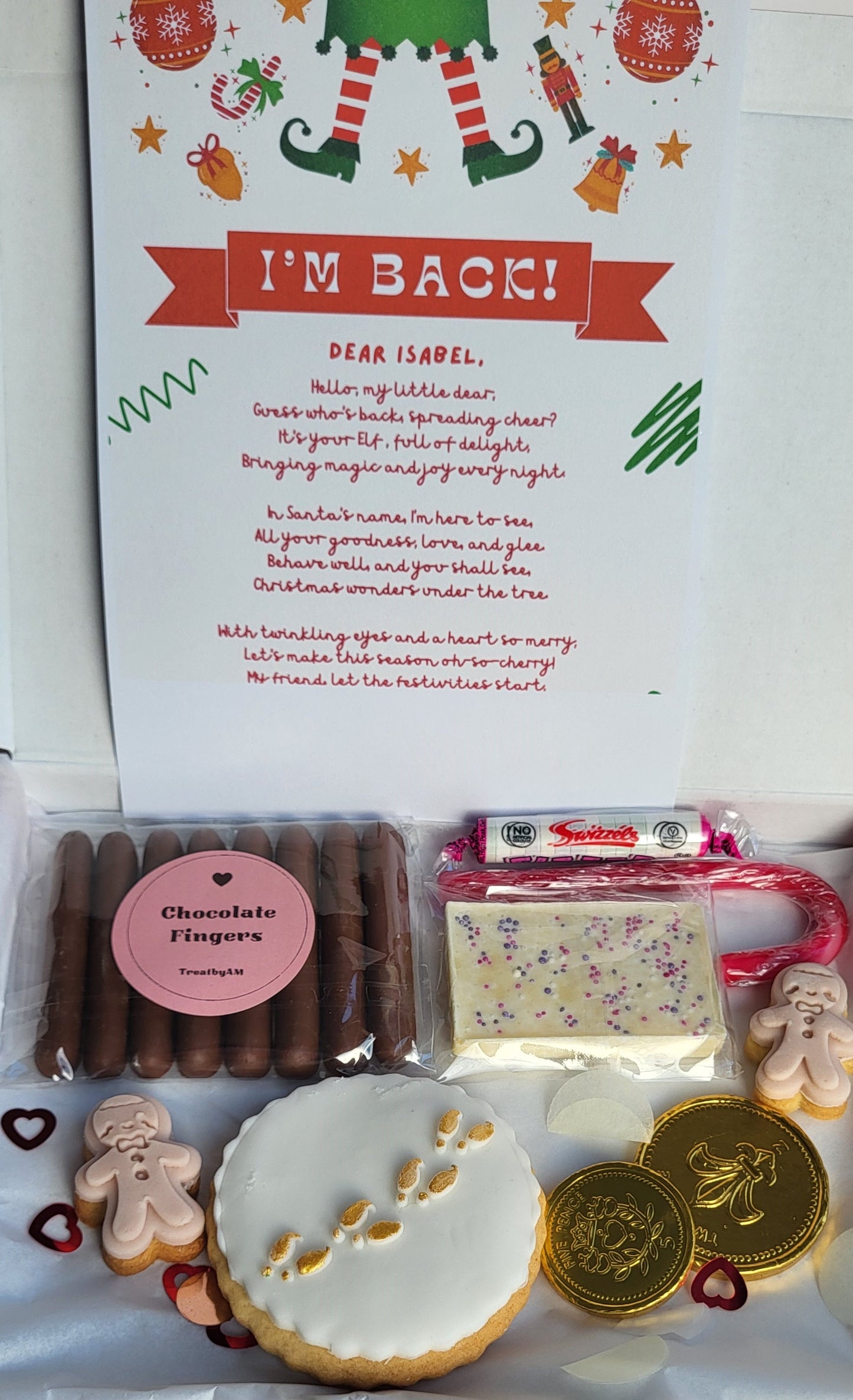 ELF ARRIVAL LETTER/ Customised Elf Arrival Box/ Elf delivery/ Elf Box/Christmas Delivery/Personalised Gift/Special Delivery/Letter from Elf