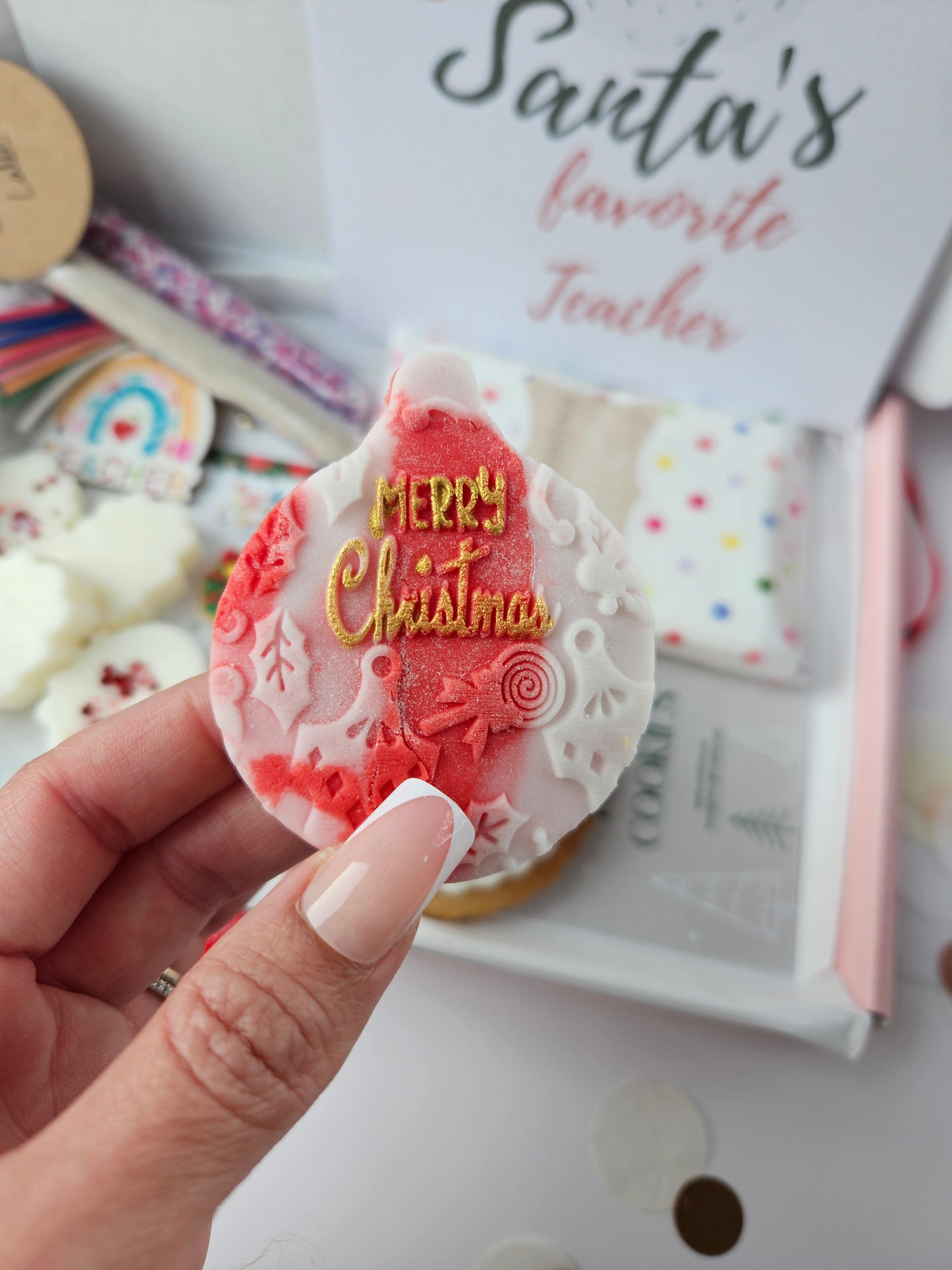 Thank You Teacher Christmas Gift/Personalised Teachers Gift/ Santa's Favourite Teacher/Thank you Teacher Gift/ Holiday Gift for Teacher