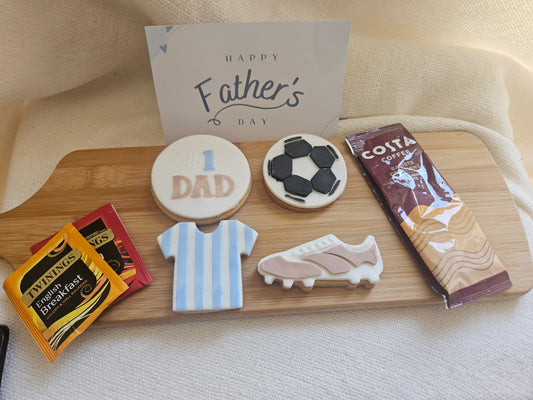 PRE ORDER- Father's Day Biscuits| Football Theme