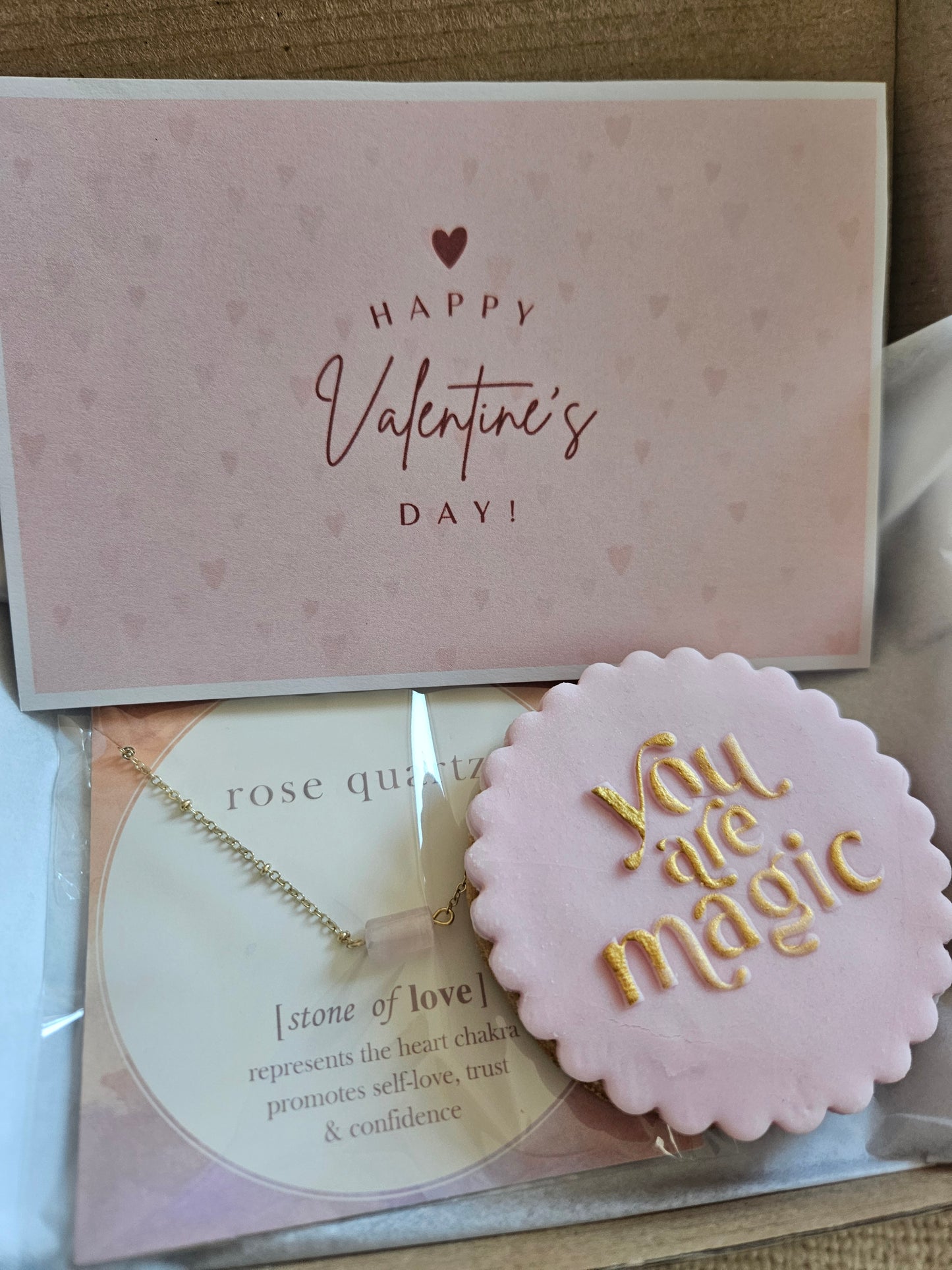 "You Are Magic" Rose Quartz Gift Set – Self-Love & Heart Chakra Kit - A & M