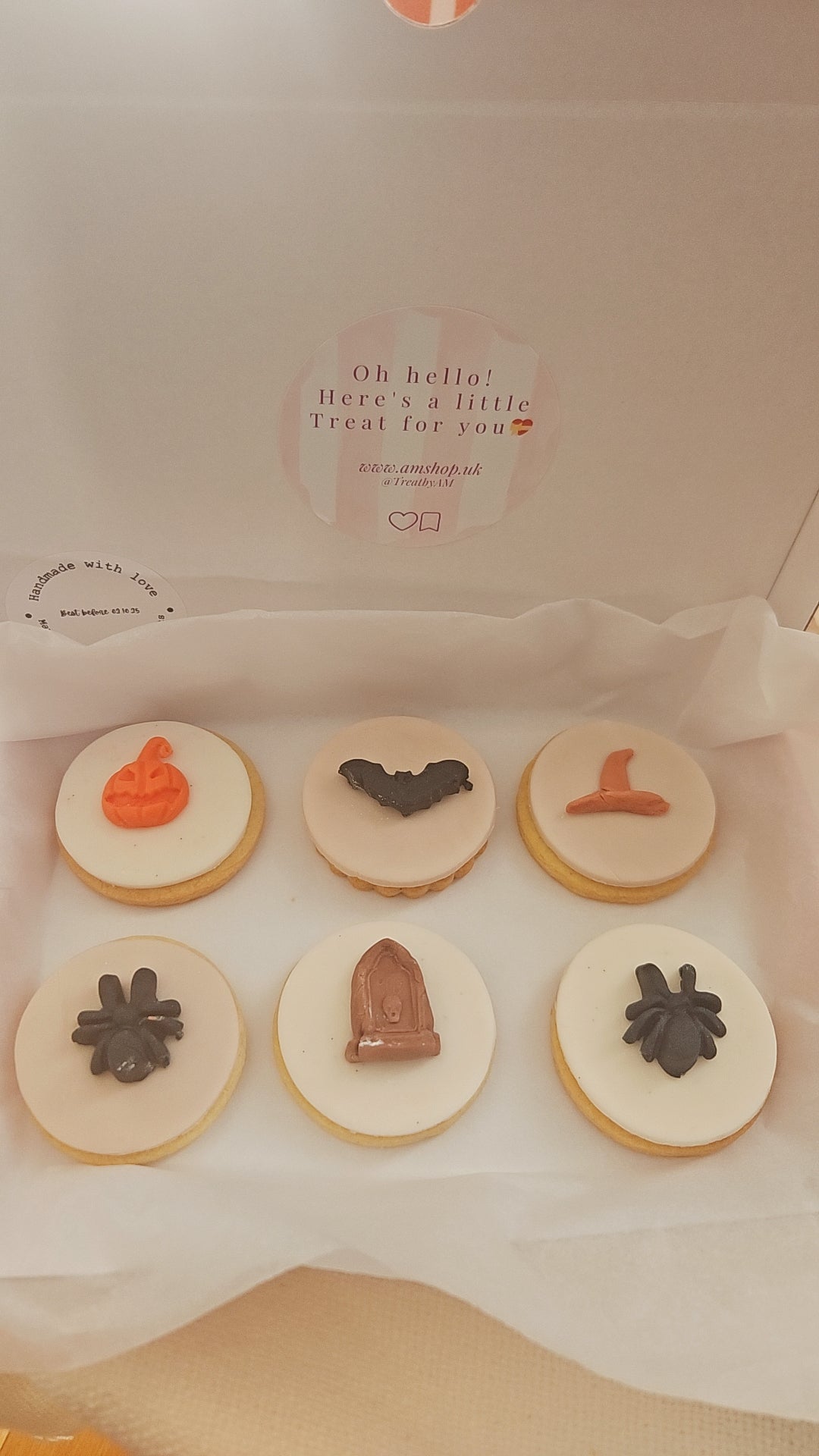 Halloween Fondant Cookie Box | Spooky & Sweet Letterbox Gift