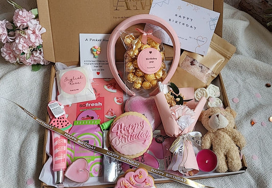 Pink Birthday Box| Pamper Gift Hamper For Her Birthday