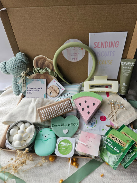 Relax & Unwind Hamper| Sage Green Pamper Box