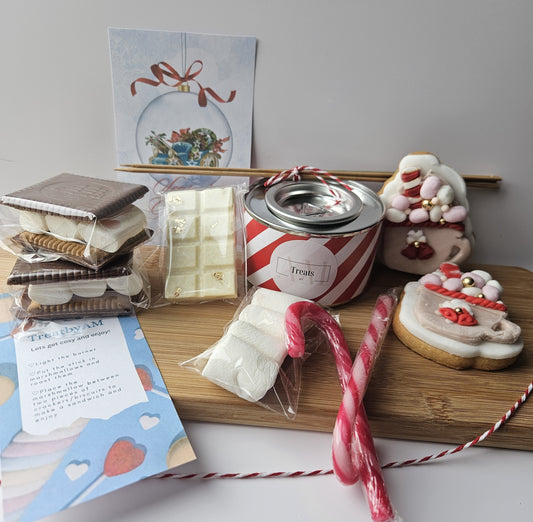 CHRISTMAS SMORES KIT Hamper| Hot Chocolate Gift| Christmas Eve Fireside Treat Gift Box