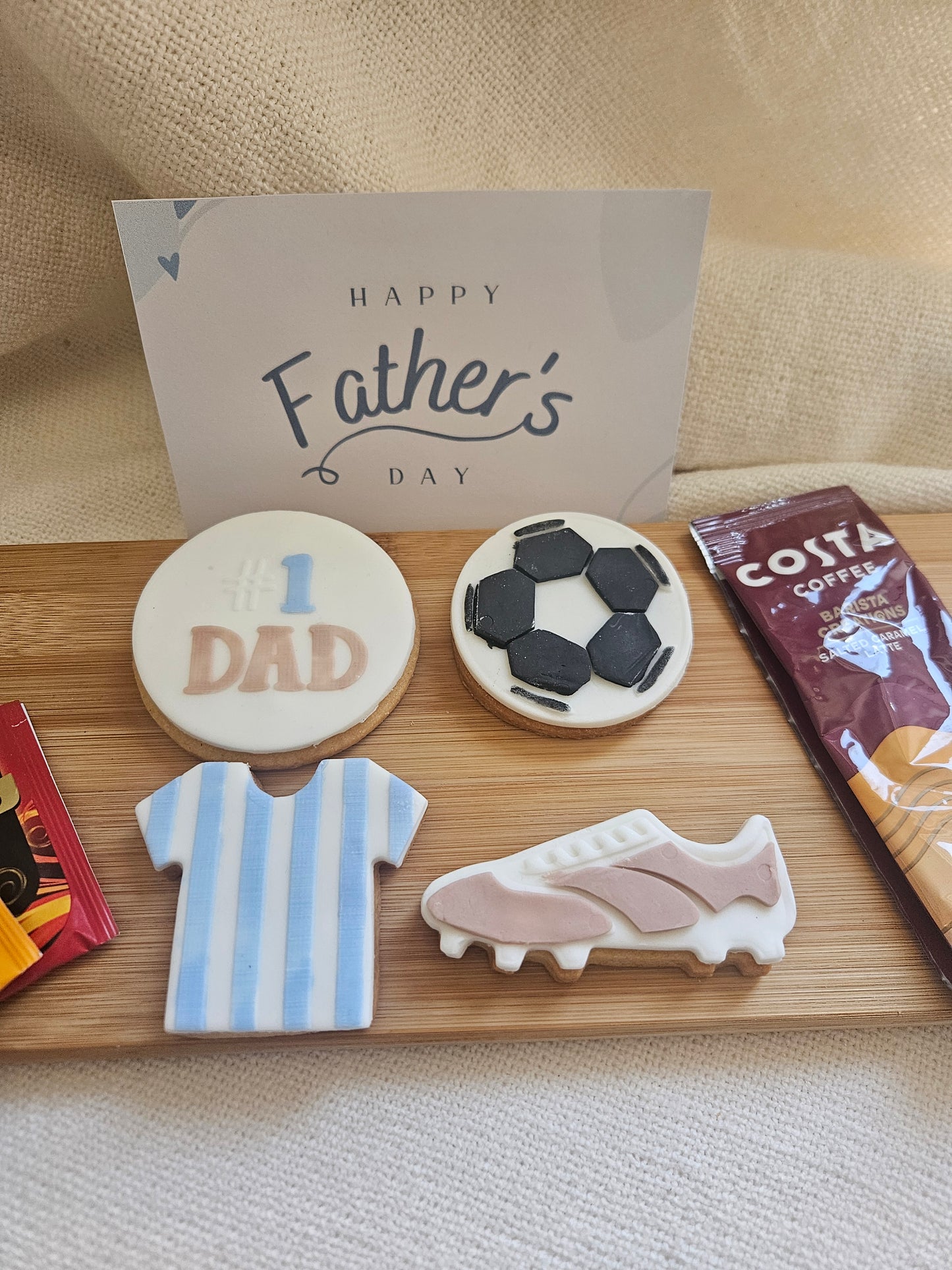 PRE ORDER- Father's Day Biscuits| Football Theme