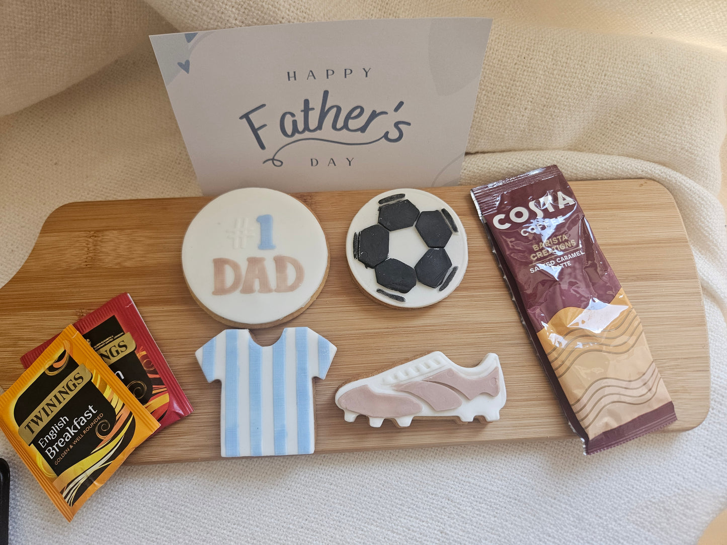 PRE ORDER- Father's Day Biscuits| Football Theme