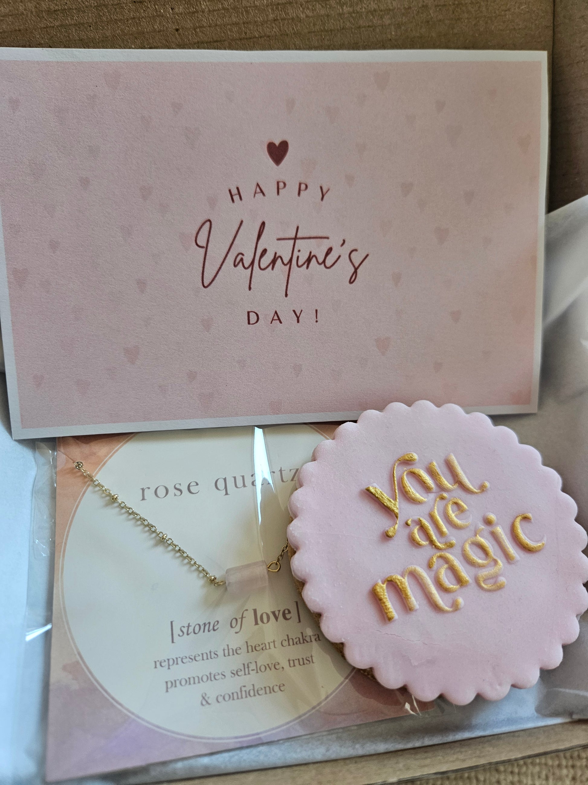 "You Are Magic" Rose Quartz Gift Set – Self-Love & Heart Chakra Kit - A & M