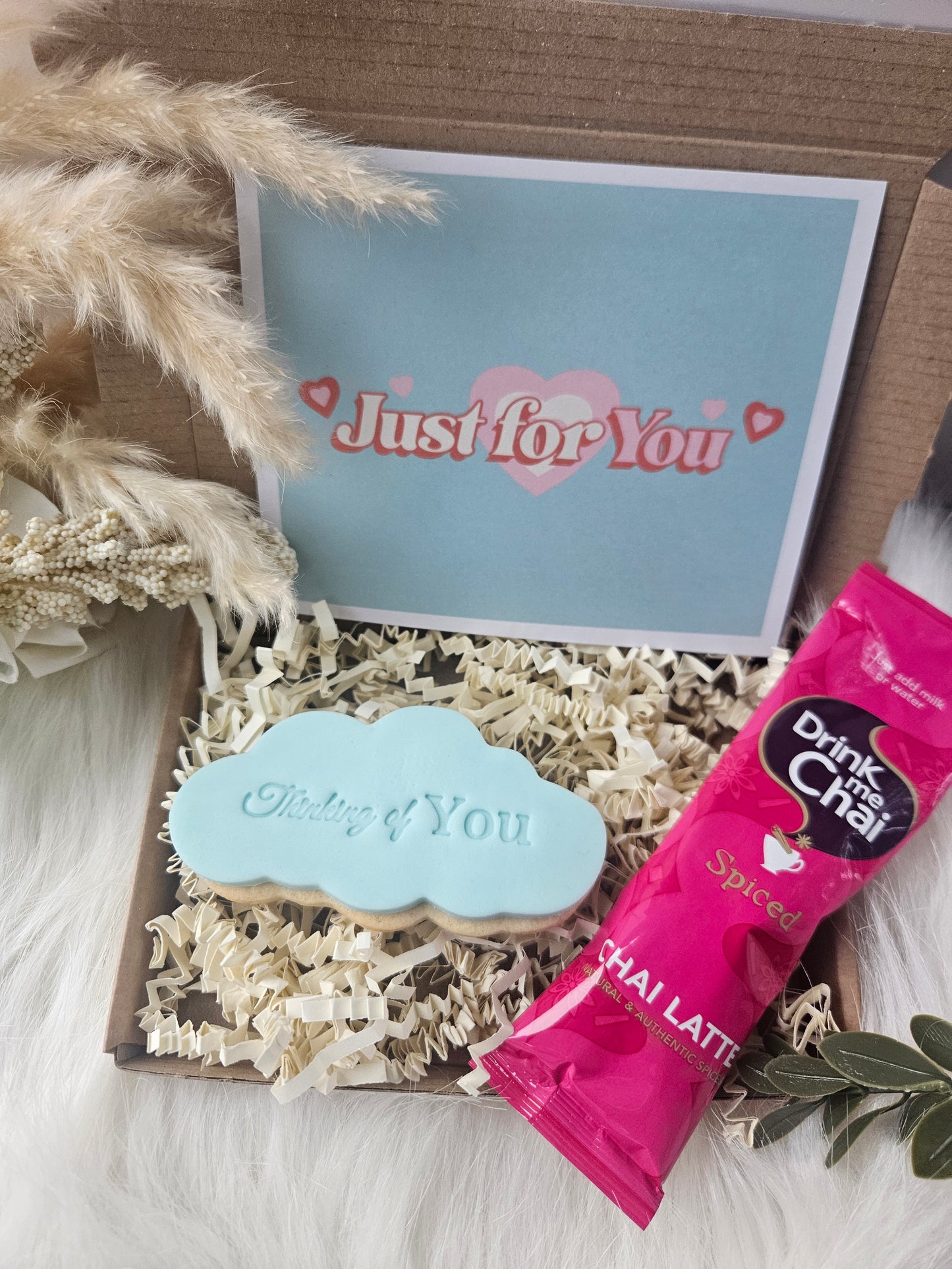 Thinking of You "Pocket Hug" & Chai Letterbox Gift - A & M