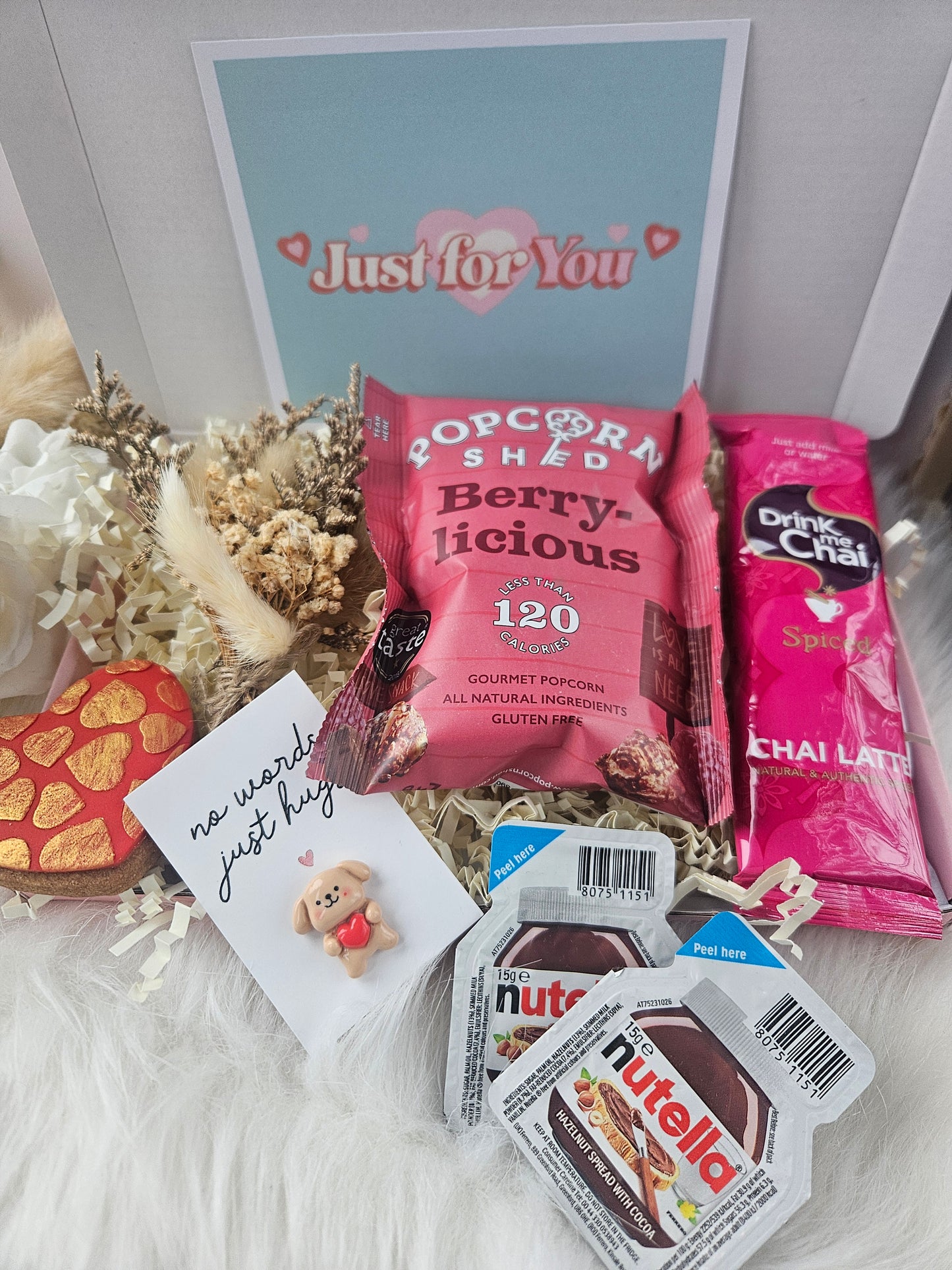 Valentine's Day Hug in a Box | Cozy Gift Set for Her, Long Distance Hug, Galentine’s Gift Basket, Birthday Care Package, Thinking of You Box - A & M