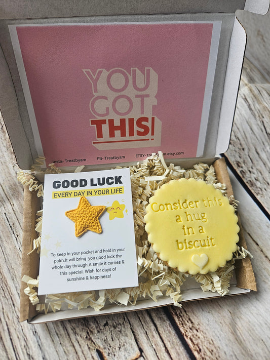 Good Luck Gift Box - A Hug in a Biscuit