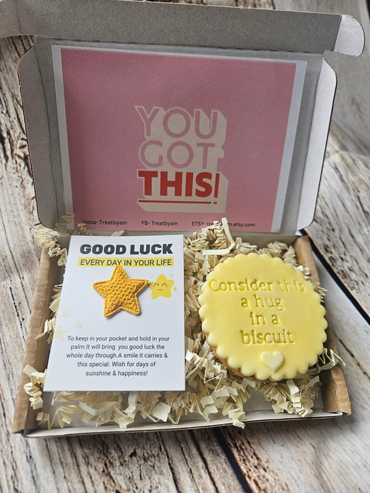 Good Luck Gift Box - A Hug in a Biscuit