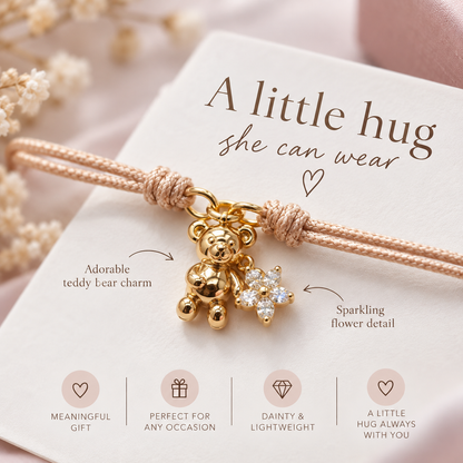 Sending Hugs Teddy Bear Bracelet