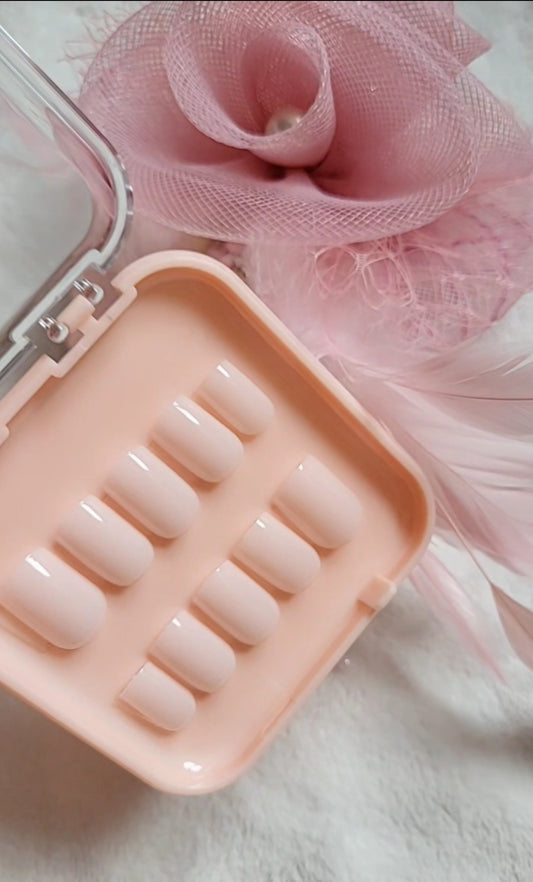White Press On Nails | Porcelain Milky White Fake Nails | Reusable False Nails