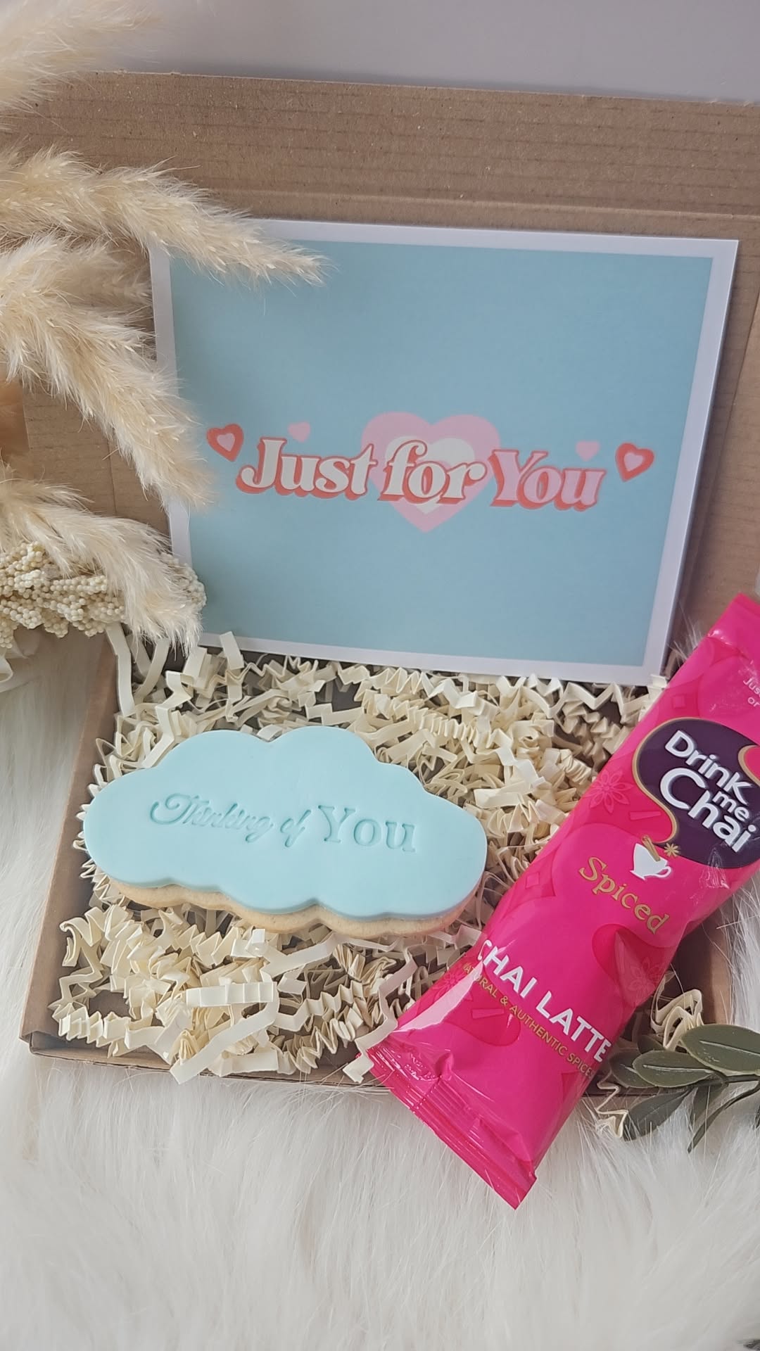 Thinking of You "Pocket Hug" & Chai Letterbox Gift - A & M