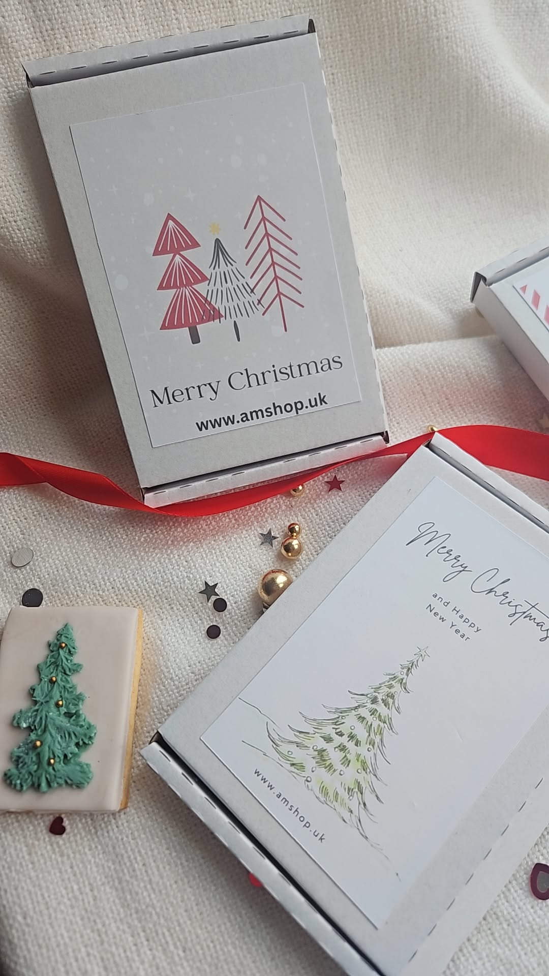 Christmas Cookie Greetings Card Gift Box |Santa Mail Personalised Hug in a Box|Christmas Eve Box