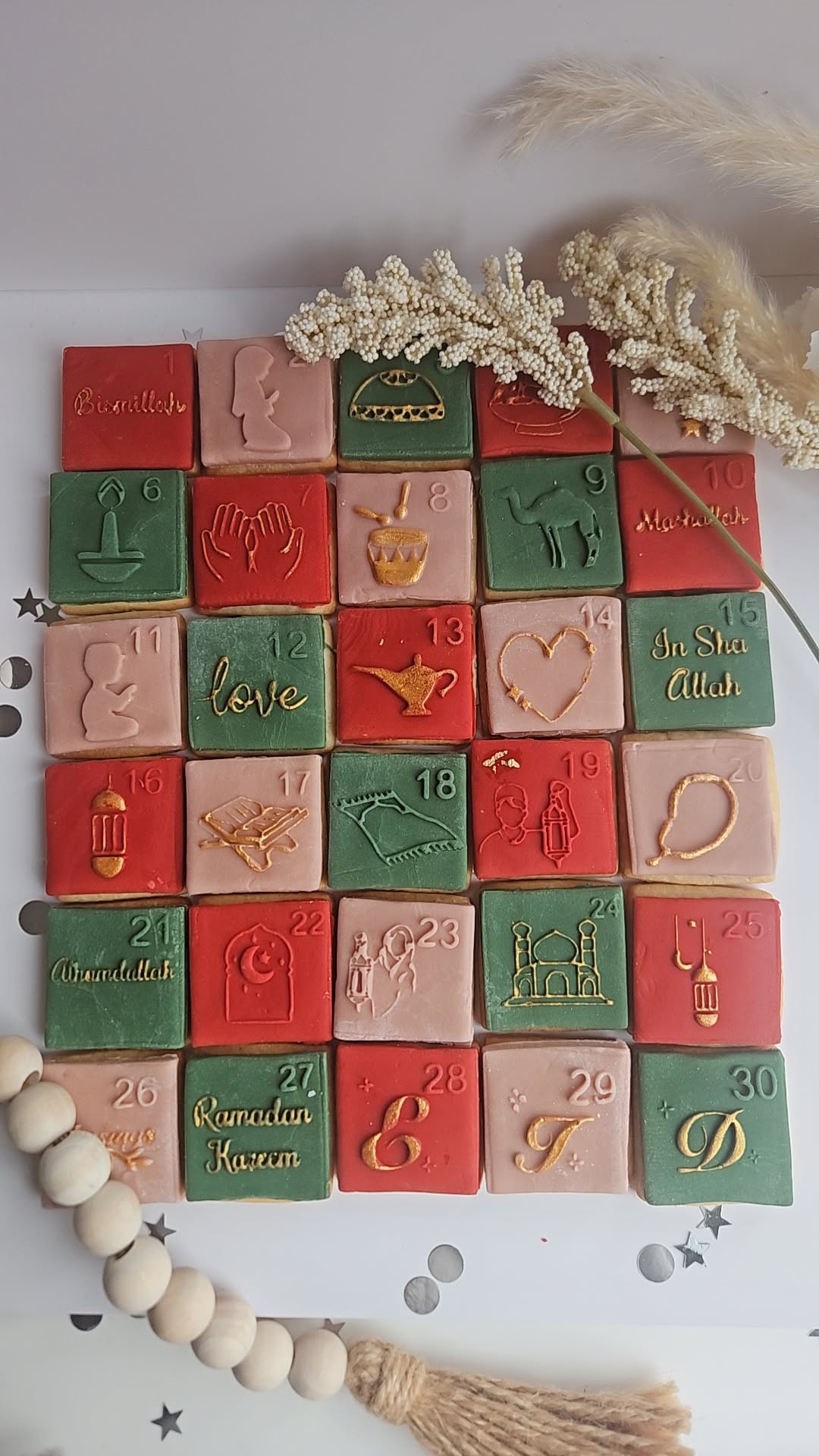 Ramadan Calendar Biscuits| Eid Cookie Calendar| Countdown to Ramadan
