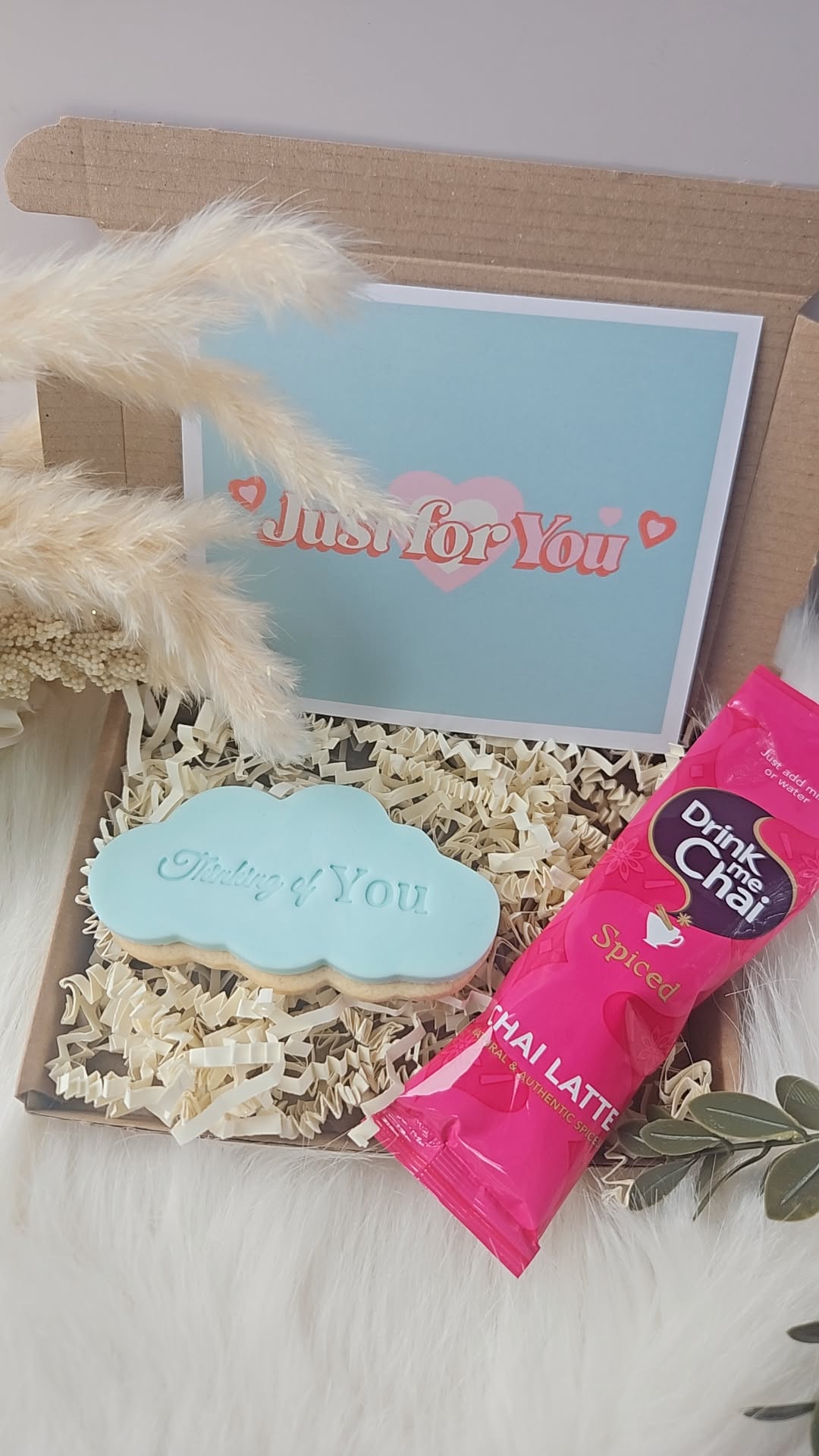 Thinking of You "Pocket Hug" & Chai Letterbox Gift - A & M