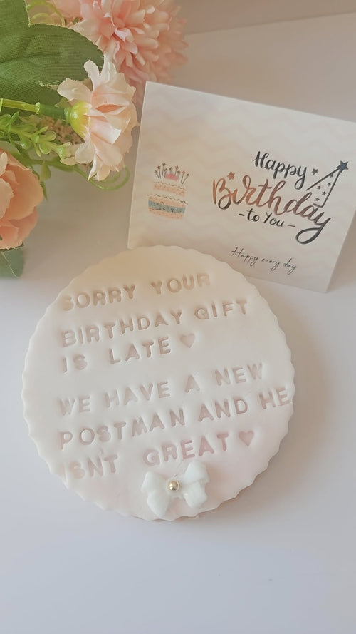 Belated Birthday Biscuits| Sorry I Forgot Your Birthday Biscuit - A & M
