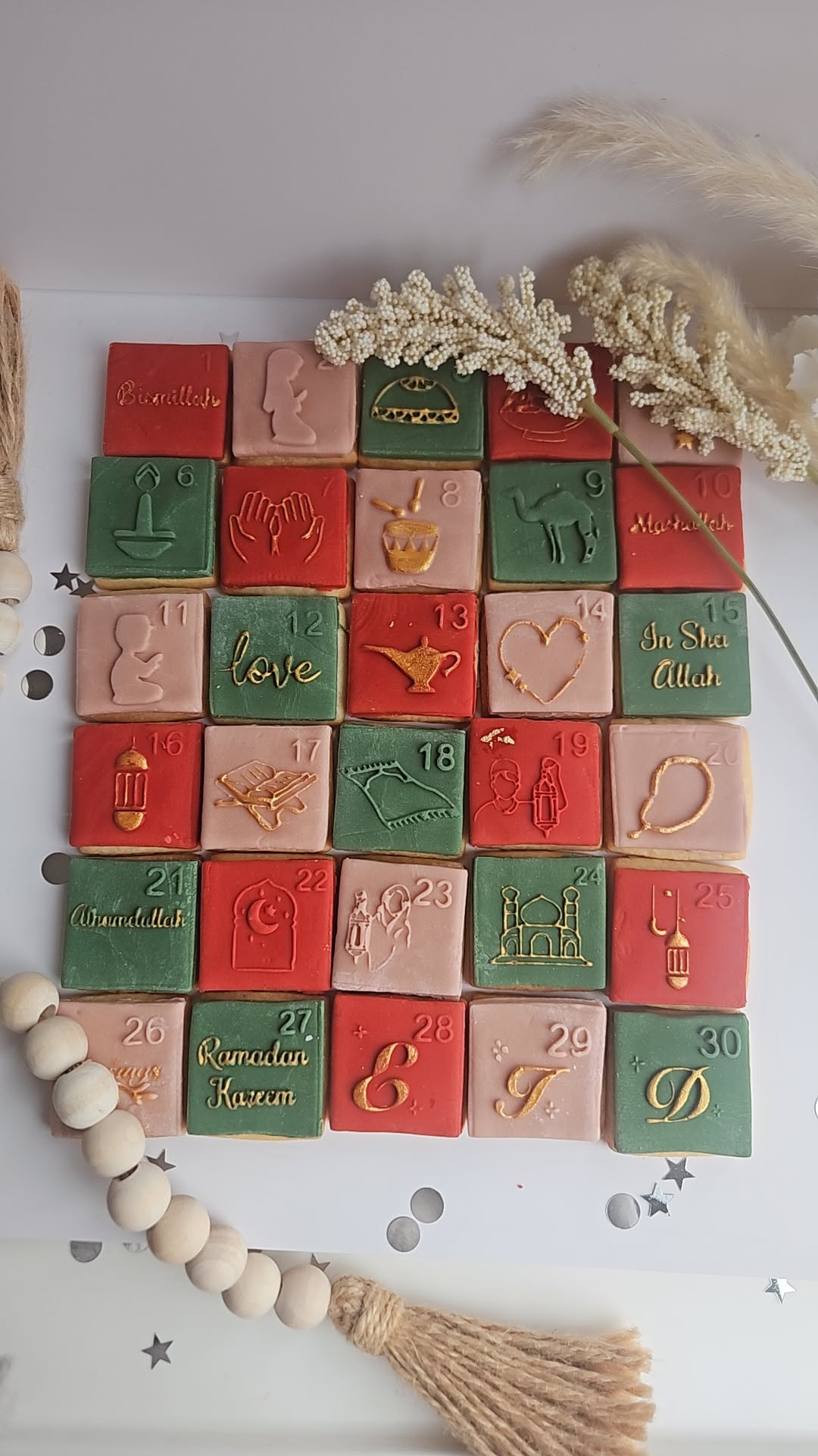 Ramadan Calendar Biscuits| Eid Cookie Calendar| Countdown to Ramadan