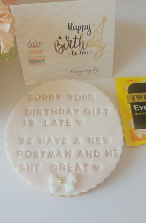 Belated Birthday Biscuits| Sorry I Forgot Your Birthday Biscuit - A & M