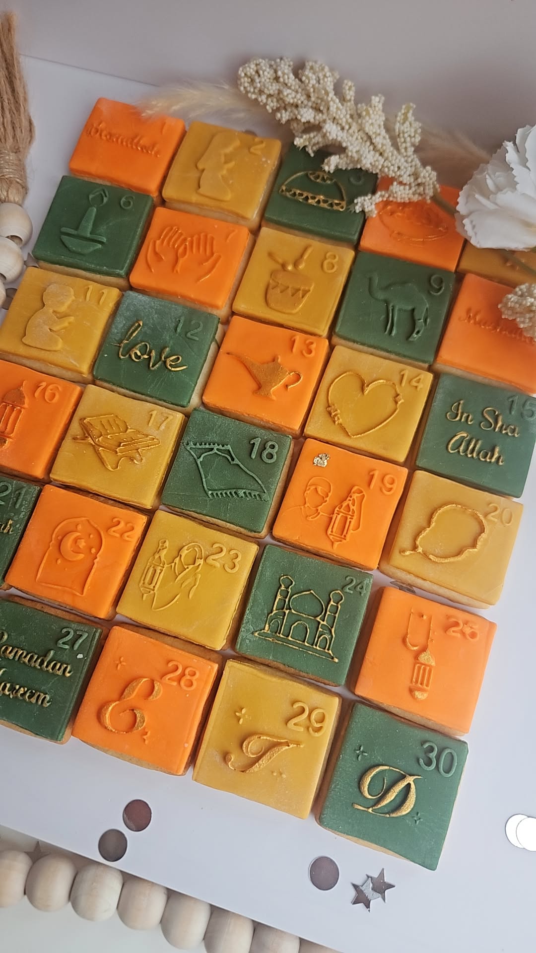 Ramadan Calendar Biscuits| Eid Cookie Calendar| Countdown to Ramadan