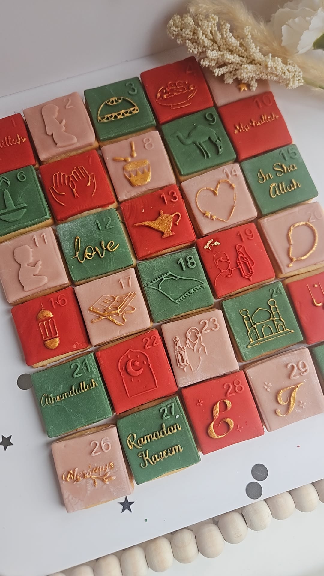 Ramadan Calendar Biscuits| Eid Cookie Calendar| Countdown to Ramadan