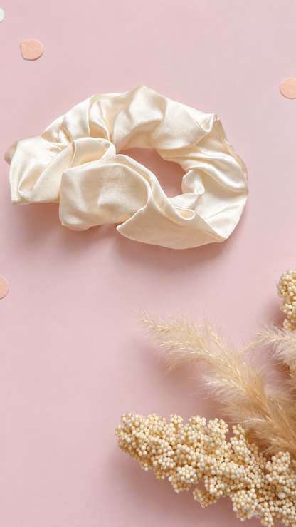 Ivory satin sleep mask included in the Thinking of You gift box