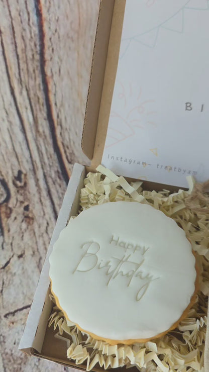 Dad Birthday Letterbox Gift | Happy Birthday Handyman Cookie & Tool Keychain Set | Gift for Him, Grandad, Father's Day