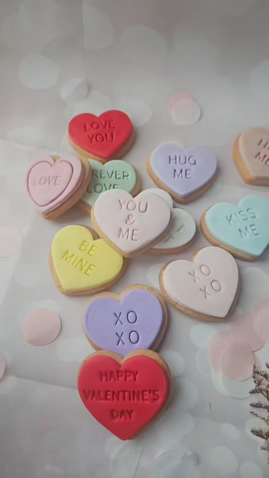 Conversation Heart Cookies - Valentine’s Day Gift Box